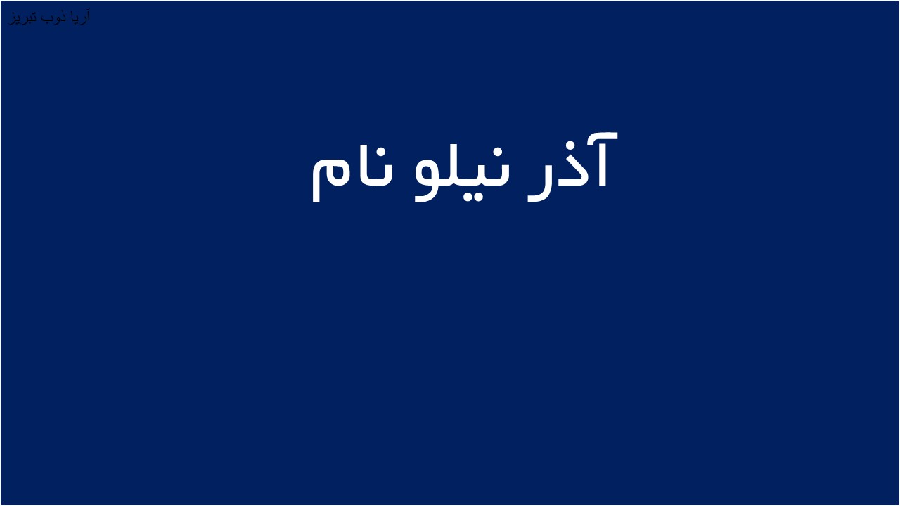 لوگوی آذر نيلو نام